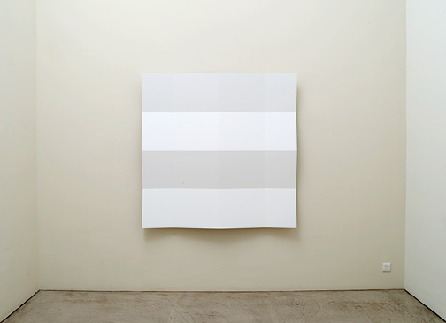 Andreas Christen / Untitled  2003  160 x 160 cm MDF-plate, white paint sprayed