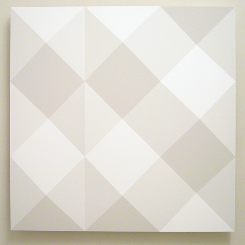 Andreas Christen / untitled  2005 160 x 160 cm MDF-plate, white paint sprayed (Nuvovern DS 10.1)