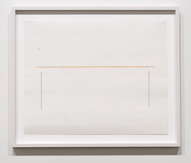 Fred Sandback / Fred Sandback Untitled  1988 35 x 42,7 cm pastel and pencil on paper