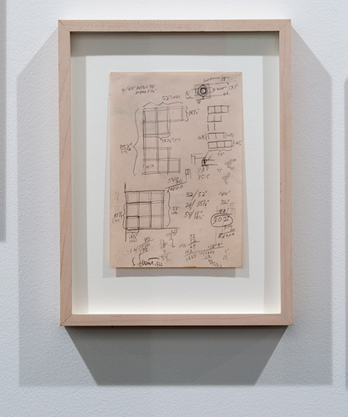 Sol LeWitt / Sol LeWitt Untitled  1966 21 x 14 cm 8,25 x 5,5 inch ink and pencil on paper working drawing