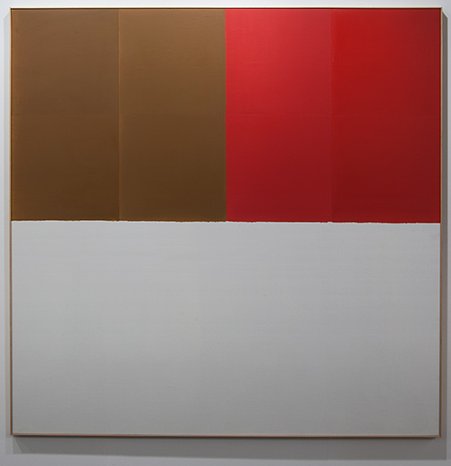 James Bishop / James Bishop Brown / Red  1969 189.5 x 188.5 cm oil on canvas
