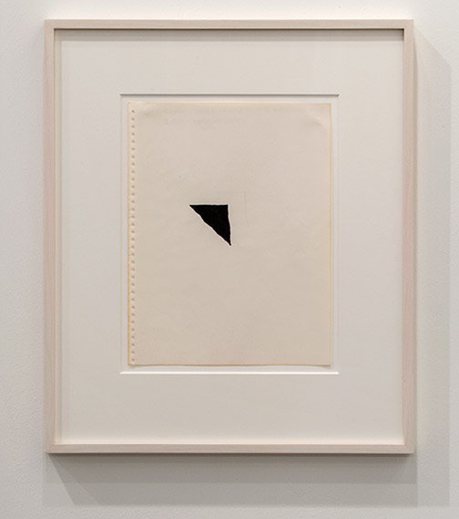 Richard Tuttle / Richard Tuttle 5th Drawing for Heiner Friedrich Show  1973 28 x 21.5 cm ink on paper