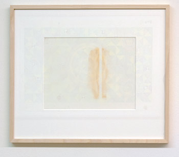 Fred Sandback / Fred Sandback Untitled  1990 21.6 x 27.9 cm  /  8.5 x 11” pastell on vellum