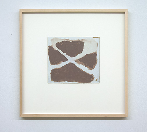 James Bishop / Untitled  18.2 x 20.4 cm oil on paper