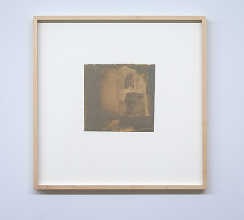 James Bishop / Untitled  16.6 x 17.3 cm oil on paper