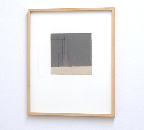 James Bishop / Untitled  1991 17.4 x 17.8 cm oil and crayon on paper
