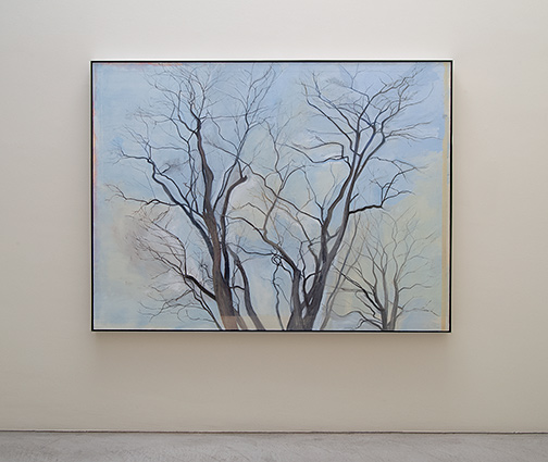 Sylvia Plimack-Mangold / Sylvia Plimack Mangold The Locust Trees  1988  152.4 x 203.2 cm  /  60 x 80 inch oil on linen