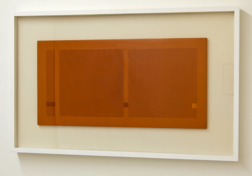Antonio Calderara / Quadrati e Rettangoli  1967  27 x 54 cm Oil on wood
