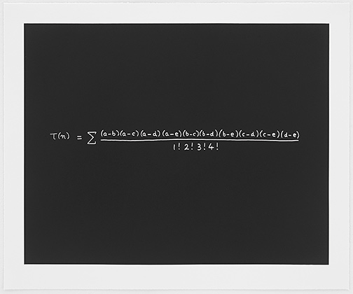 Sol LeWitt / Concinnitas  2014  66.5 x 80.5 cm Aquantita on Rives Paper Ed. 1/100 Freeman Dyson (*1923) Institute of Advanced Study Princeton;  Templeton Prize