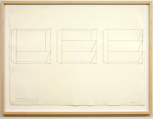 Donald Judd / Untitled  1982  56 x 78 cm pencil on paper