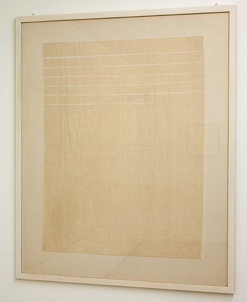 Sol LeWitt / Giorgio Griffa  o.T.  1974  70 x 53.5 cm Acryl auf Leinwand