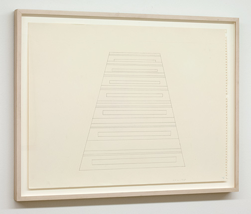 Sylvia Plimack-Mangold / Sylvia Plimack Mangold Untitled (Staircase)  1968  45.7 x 61 cm pencil on paper