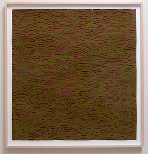 Sol LeWitt / Sol LeWitt Horizontal Bands (More or Less)  2002  154 x 147 cm Gouache auf Papier