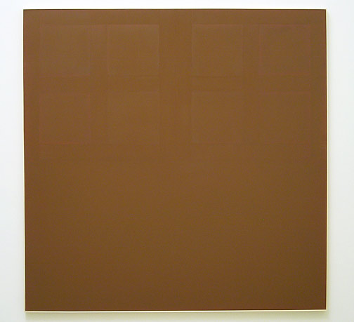 James Bishop / Untitled 1971 195 x 195,5 cm Öl auf Leinwand