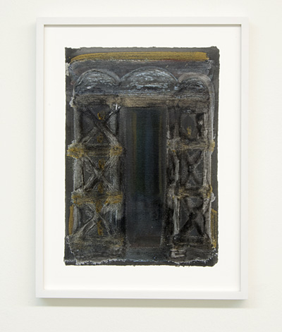 Joseph Egan / on Naxos Nr. 22  2010  30 x 21 cm framed: 38.5 x 29.5 x 2.5 cm various paints on paper