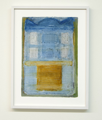 Joseph Egan / on Naxos Nr. 18  2010  30 x 21 cm framed: 38.5 x 29.5 x 2.5 cm various paints on paper