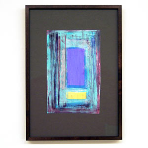 Joseph Egan / wine with friends #7  2007  31 x 22 x 2.5 cm various paints on paper with framing