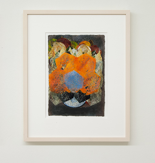 Joseph Egan / colorcomb (Nr. 45)  2014  49 x 39 x 3 cm Paper: 30 x 21 cm Oil paints on paper with framing