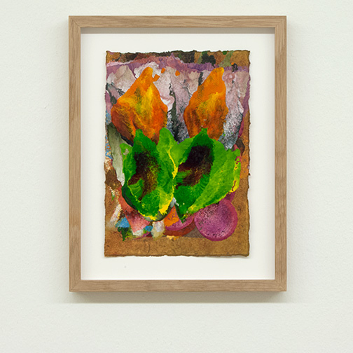 Joseph Egan / colorcomb (Nr. 60)  2014  28.5 x 22.5 x 2.5 cm Paper: 21 x 14.5 cm Oil paints on paper with framing