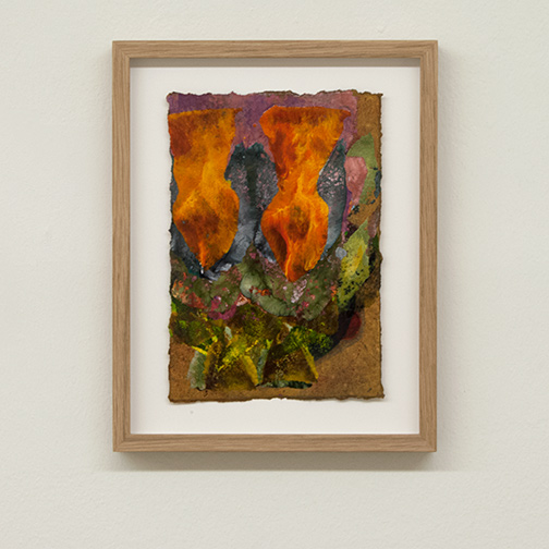 Joseph Egan / colorcomb (Nr. 62)  2014  28.5 x 22.5 x 2.5 cm Paper: 21 x 14.5 cm Oil paints on paper with framing