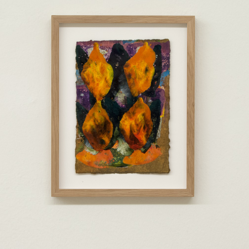 Joseph Egan / colorcomb (Nr. 63)  2014  28.5 x 22.5 x 2.5 cm Paper: 21 x 14.5 cm Oil paints on paper with framing