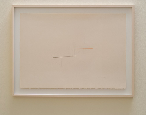 Fred Sandback / Fred Sandback Untitled  1982 65 x 90.6 cm pencil and pastel on paper