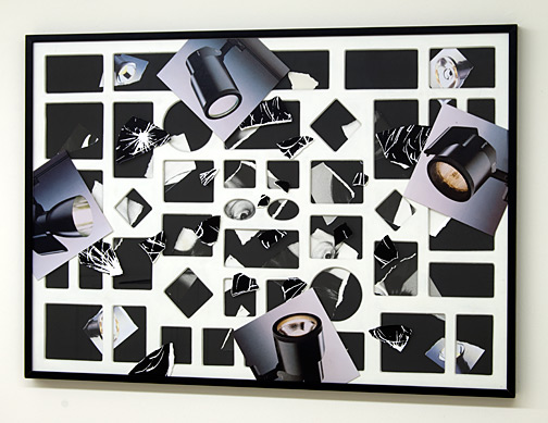 Giulio Paolini / Senza titolo  1998 - 2009  70 x 100 cm Collage on paper and acrylic glass