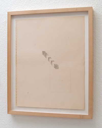 Richard Tuttle / Grey Bar  1974  35.6 x 28 cm pencil and watercolor on paper