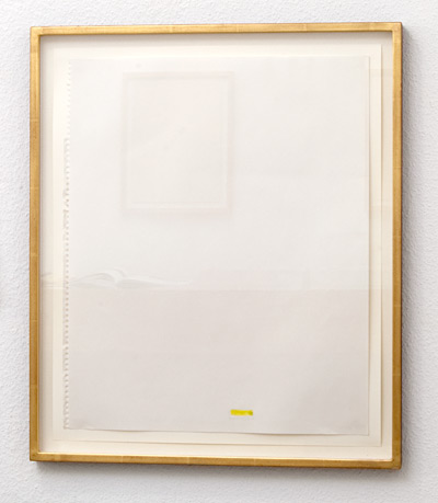 Richard Tuttle / Florida Works (20)  1975  43.2 x 35.5 cm pencil and watercolor/yellow on paper
