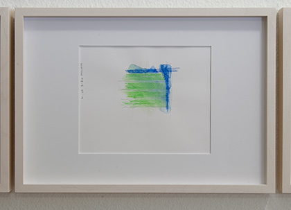 Richard Tuttle / Division # II – 5 RT’14  2014  22 x 31 cm Pencil, colored crayon and watercolor on paper