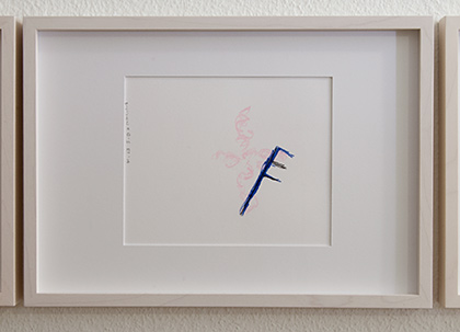 Richard Tuttle / Division # III – 5 RT’14  2014  22 x 31 cm Pencil, colored crayon and watercolor on paper