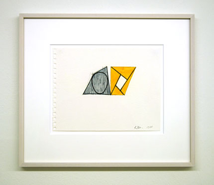 Robert Mangold / Untitled  1989  21.6 x 28 cm ink and crayon on paper