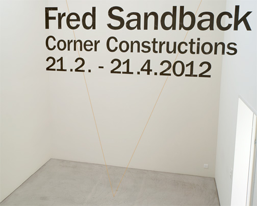 Fred Sandback / Corner Constructions