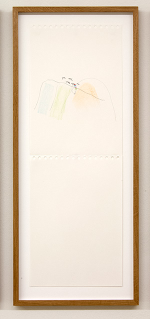 Richard Tuttle / Richard Tuttle Source  2012  7 parts, each: 59.5 x 21 cm Pencil, colored pencil and collage (grey cardboard)