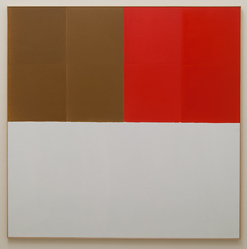 James Bishop / James Bishop Brown / Red  1969 189.5 x 188.5 cm oil on canvas