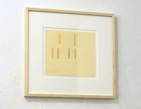 Fred Sandback / Fred Sandback  Untitled  1981 19.1 x 21.6 cm / 7.5 x 8.5" marker on paper
