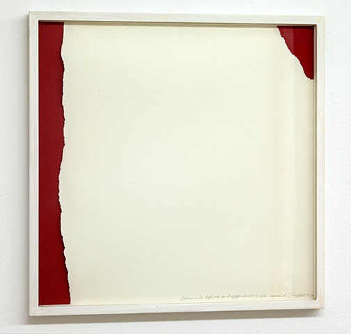 Sol LeWitt / Sol LeWitt Rip Drawing (R 234)  1975 35 x 33 cm white paper, side torn off