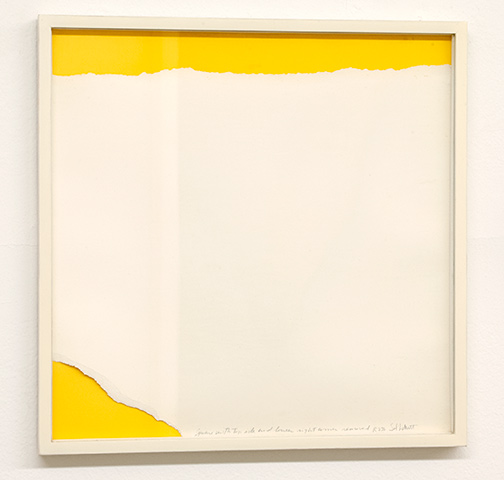Sol LeWitt / Sol LeWitt Rip Drawing (R 236)  1975 32 x 35 cm white paper, side torn off