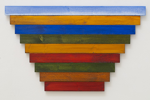Joseph Egan / Joseph Egan Unbound Blue  2021 43 x 70 x 2.5 cm oil paint on wood
