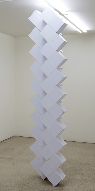 Richard Tuttle / Growth  2012 project for sculpture height variable (floor to ceiling)