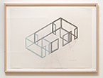 Fred Sandback | Untitled | 1989 | 57.1 x 76.2 cm | pastel on Arches Satine