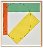 Robert Mangold | Three Color Frame Painting | 1985 | 92 x 81.3 cm | acrylic and pencil on paper