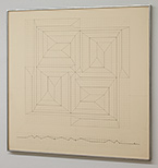 Will Insley | Channel Space Offset Plan – Section | 1969 | 75.5 x 75.5 cm | ink and pencil on ragboard